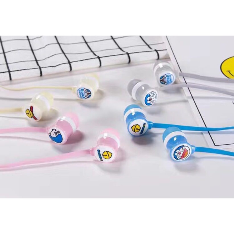 [L-15] / [L-23] Headset Earphone Karakter DORAEMON / Earphone + Wadah Headset DORAEMON Lucu