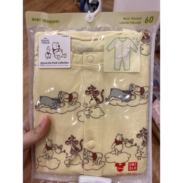 BAJU TERUSAN LENGAN PANJANG BABY NEWBORN - UNIQLO