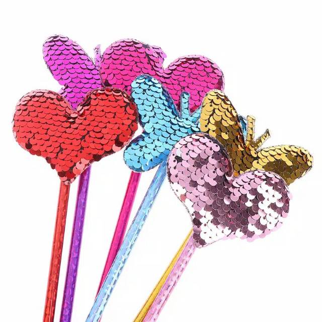 GEL PEN SEQUIN FLIP UNICORN LLAMA HEART BUTTERFLY