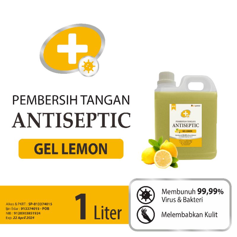 Handsanitizer antiseptic gel jerigen 1 liter aneka aroma