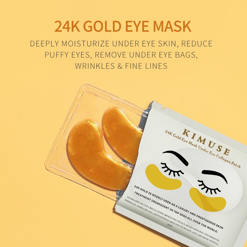 (READY &amp; ORI) Kimuse 24K Gold Eye &amp; Lip Mask Masker Mata Bibir KS908 909