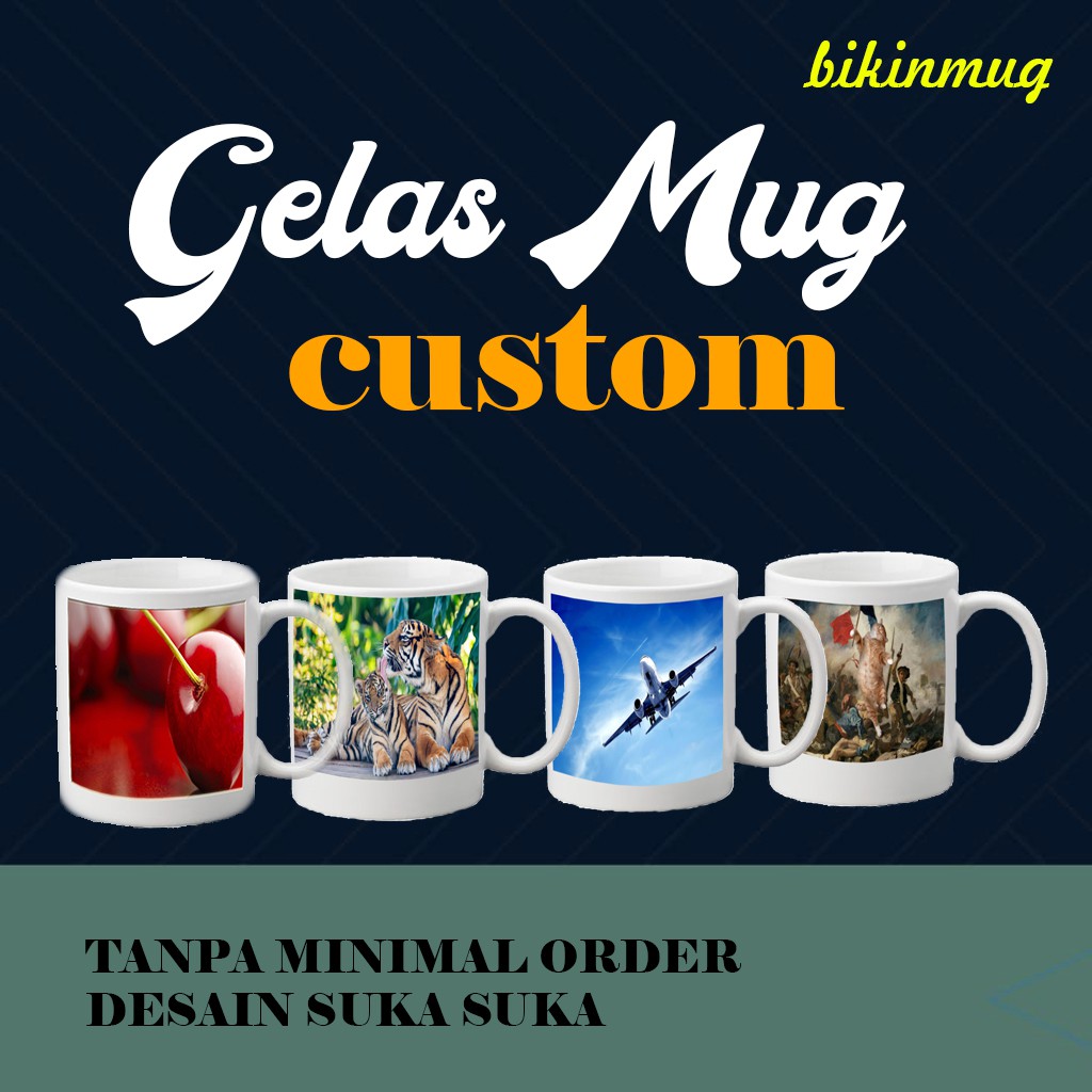 Mug souvenir / custom mug / custom gelas / mug custom / souvenir ulang tahun / souvenir pernikahan