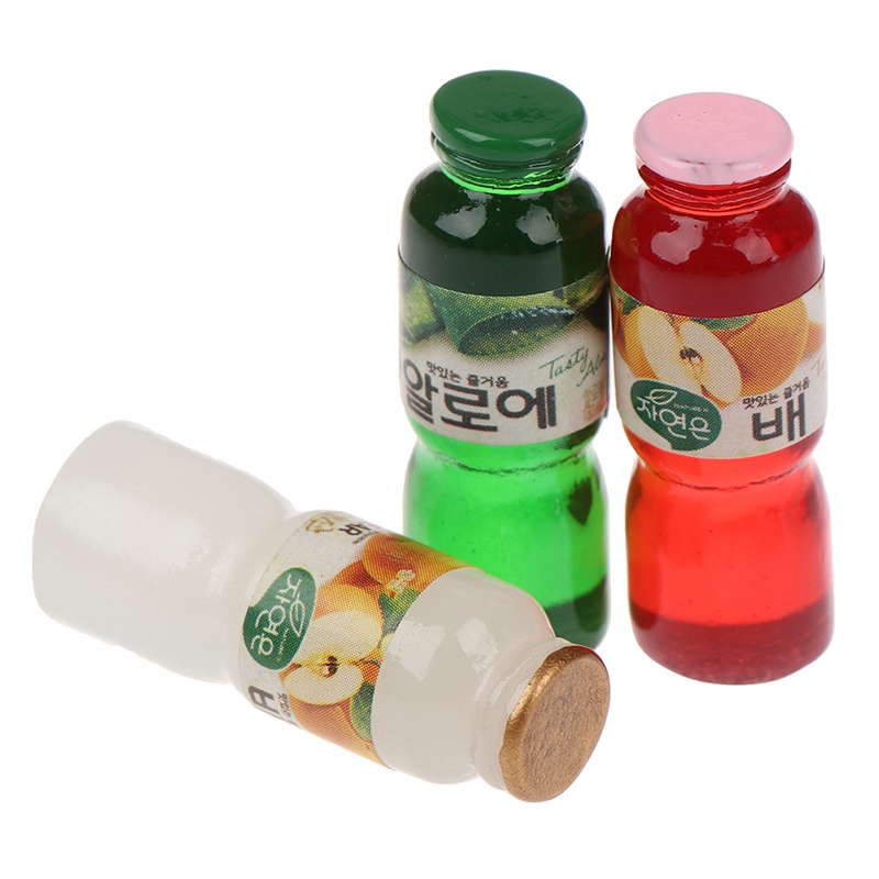 5pcs Miniatur Botol Minum Skala 1: 12 Untuk Dapur Rumah Boneka