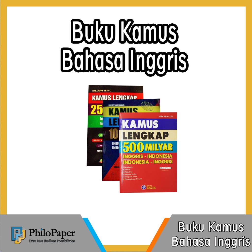 ATK ~ Kamus Bahasa Inggris - Indonesia Lengkap Besar dan Kecil