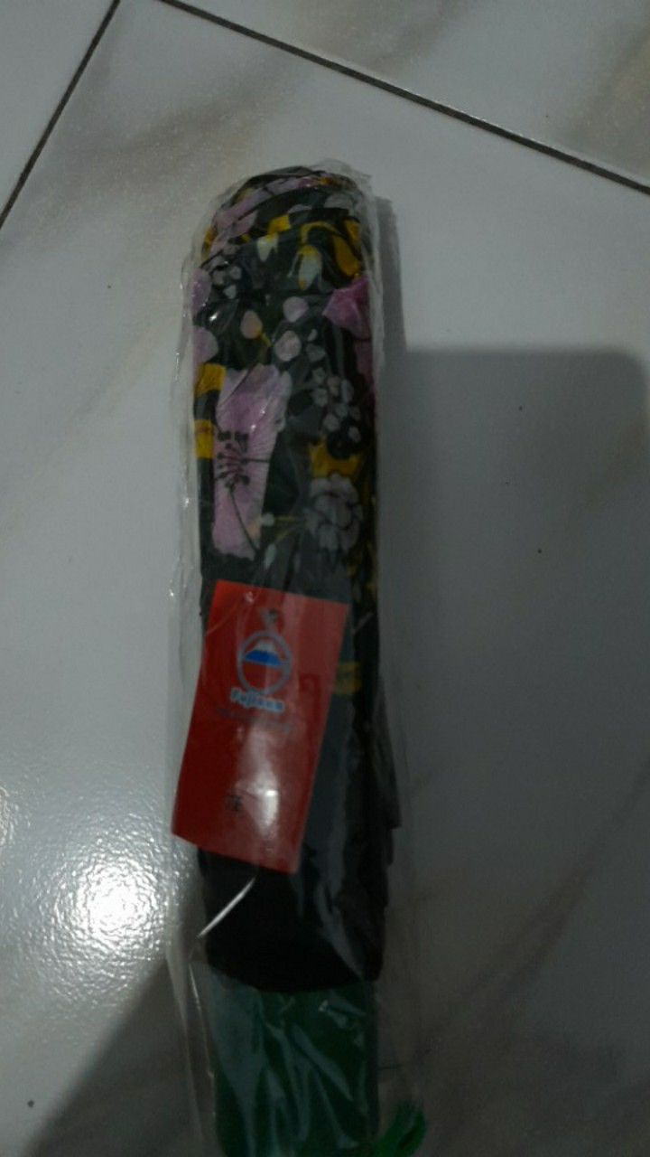 Payung Lipat 3 Kembang Murah Motif Bunga Lucu Cakep Merk Nagoya Fujisan