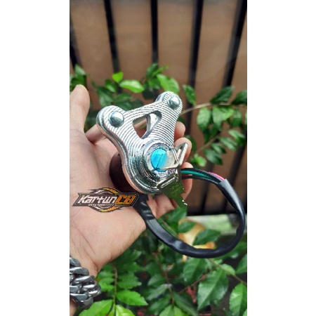 Kontak CG/CB 200 twin kontak CG CB import kabel 4 anak kunci logam logo honda-5