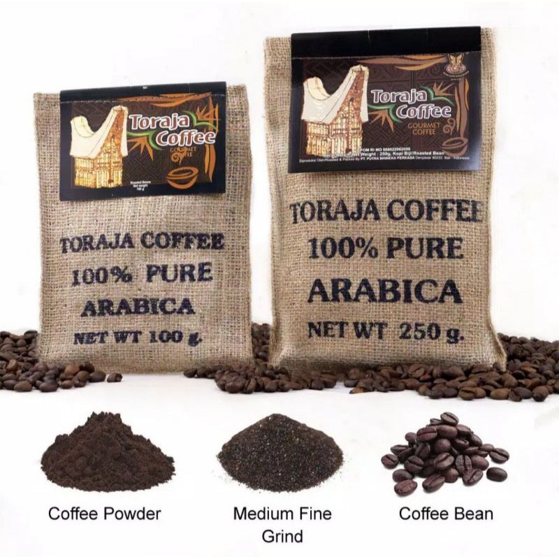 

Kopi Toraja Special Kemasan Karung 100gr | 250gr