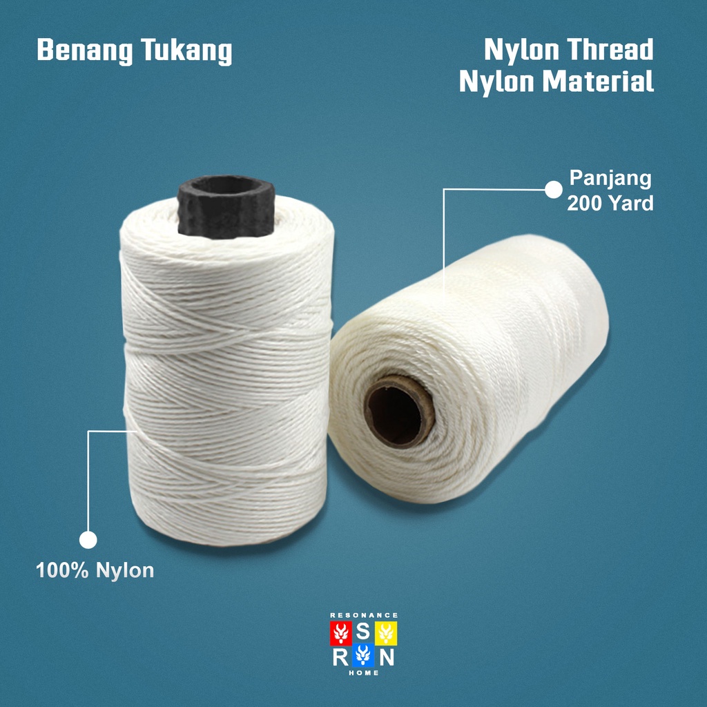 Benang Nylon no.9 (10pcs) / Benang Bangunan / Thread Resonance Home