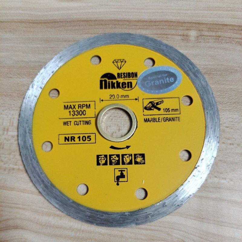 diamond wheel nikken resibon wet/ pisau potong granit nikken resibon basah