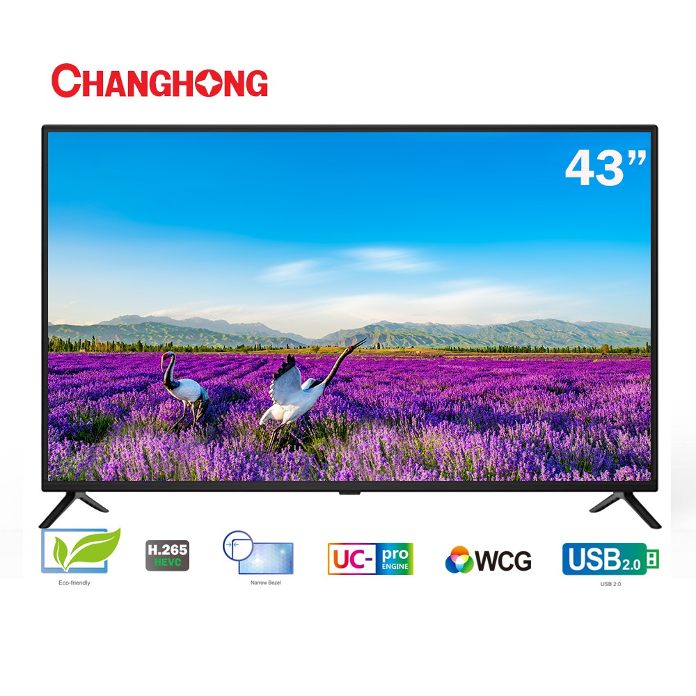 

Changhong 43 Inch LED TV FHD TV (Model：L43H2)-HDMI-USB-Garansi Resmi 3 Tahun