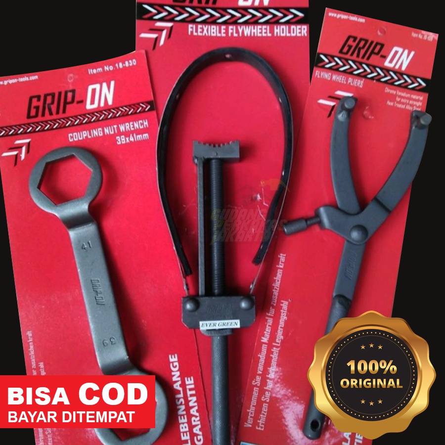 Grip-On SET TREKER CVT DAN KUNCI KOPLING 39X41 GRIP-ON GERMANY (3 TOOLS)