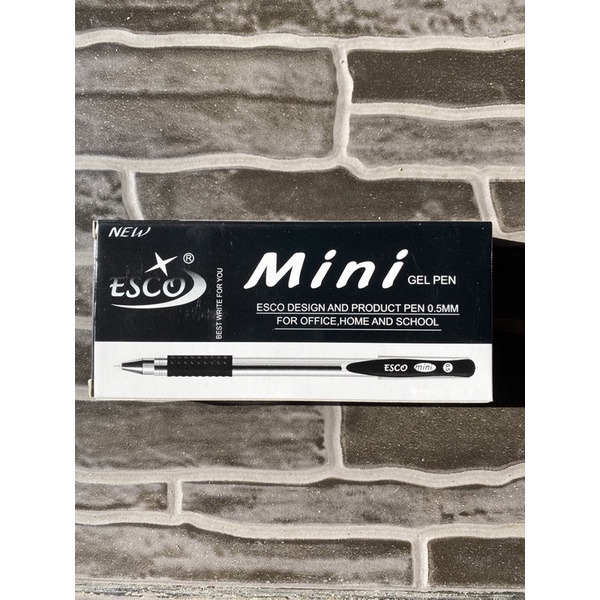 

ESCO Pulpen Gel Esco Mini Tinta Hitam - Isi 12pcs