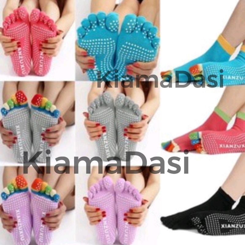 KAOS KAKI YOGA JARI WARNA WARNI