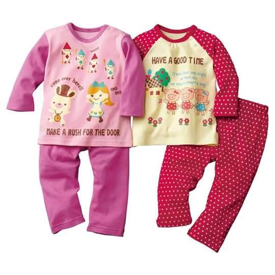 Baju Tidur Anak Perempuan Impor ukuran 1-2tahun