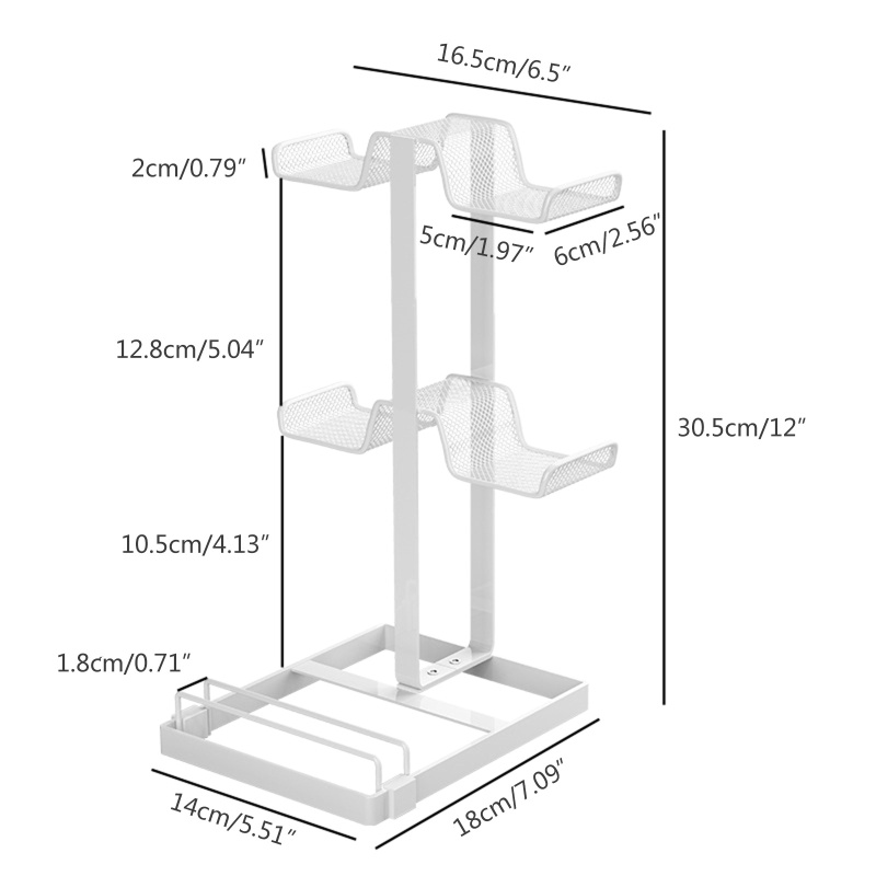 Btsg Controller Display Holder Stand Gamepad Metal Desktop Storage Organizer Bracket Untuk Switch///Untuk PS3