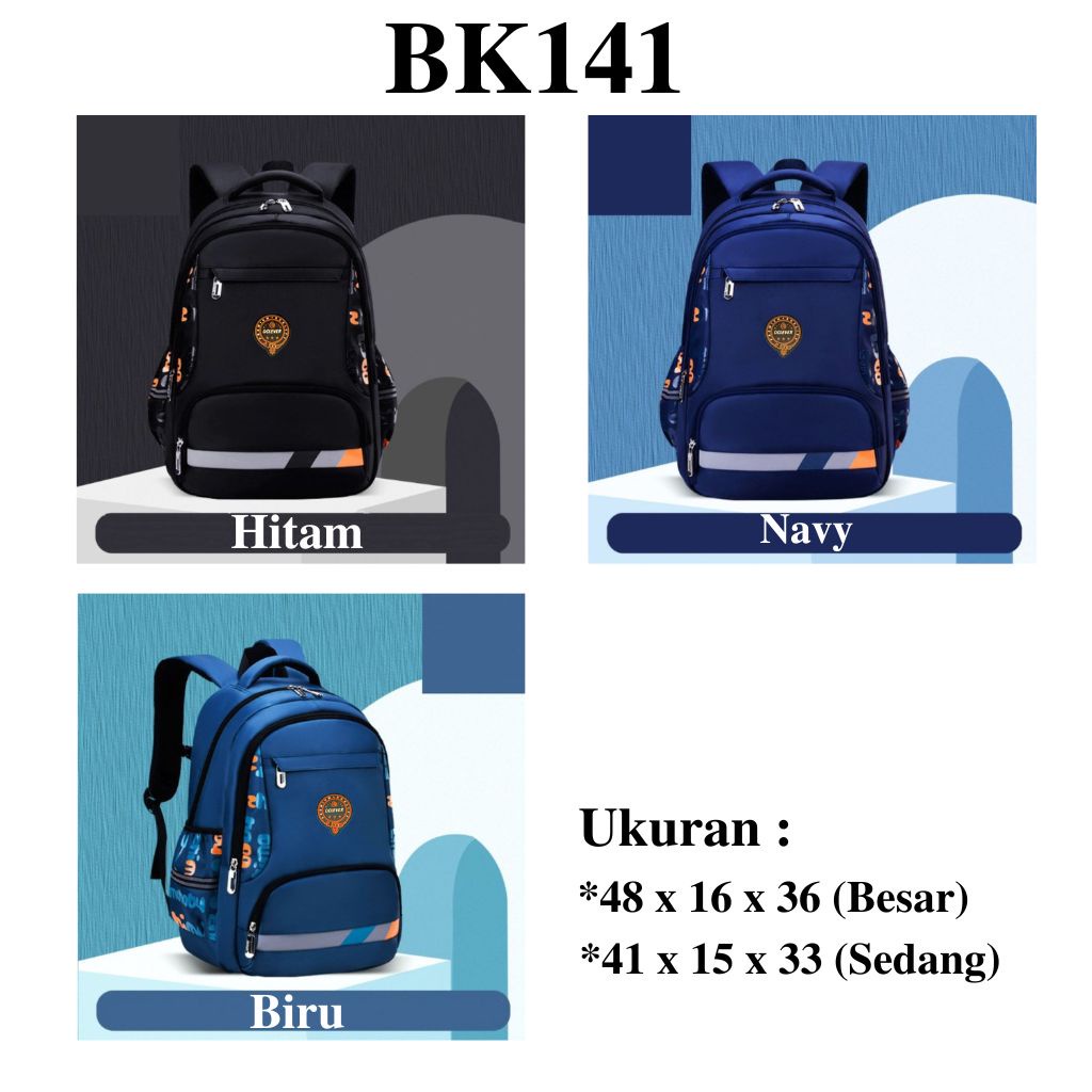 GOKIDO - BK141 TAS SEKOLAH LAKI LAKI TAS RANSEL SEKOLAH ANAK PEREMPUAN