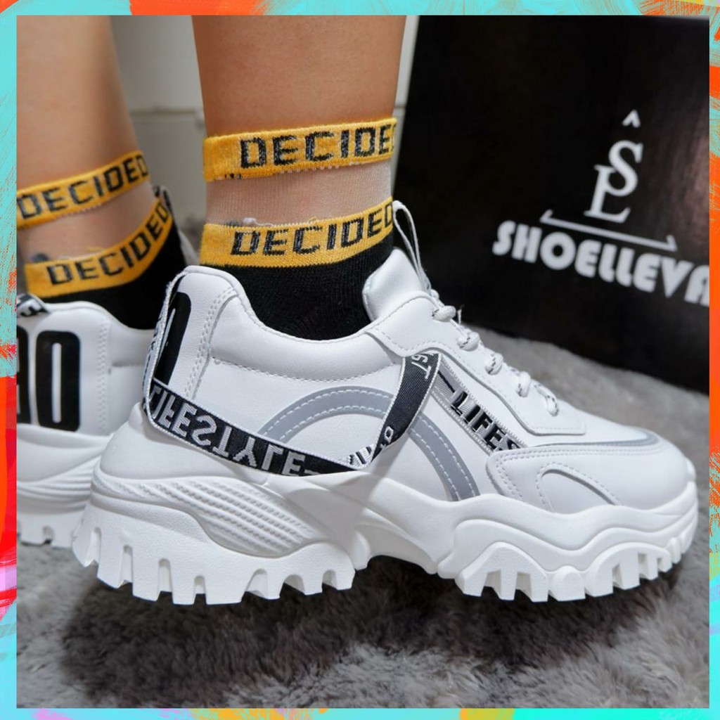  SEPATU  SNEAKERS WANITA  MODEL  TRENDY TC13 Shopee Indonesia