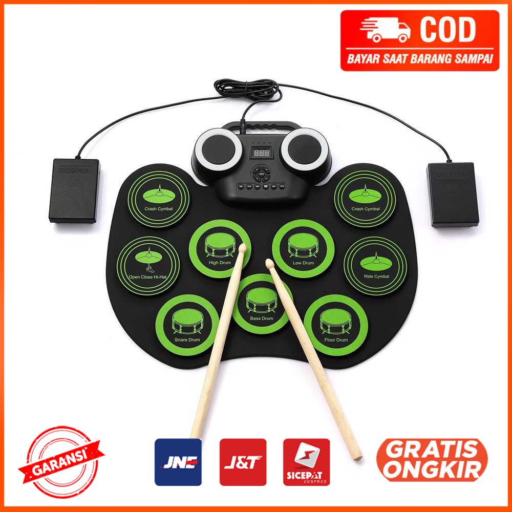 Drum Electronic Digital 9 Pads Folding 1200 mAh