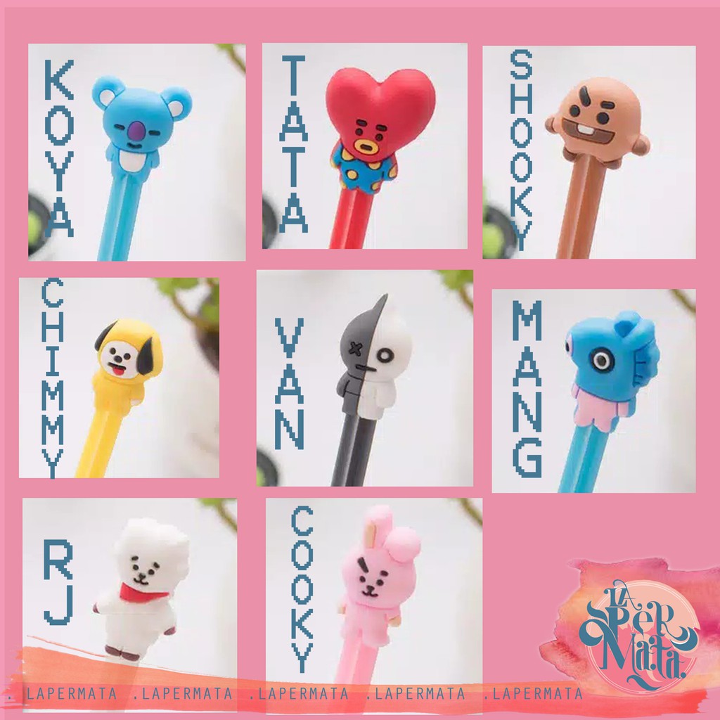 Pulpen Karakter BT21 BTS Gel - LPM Shop