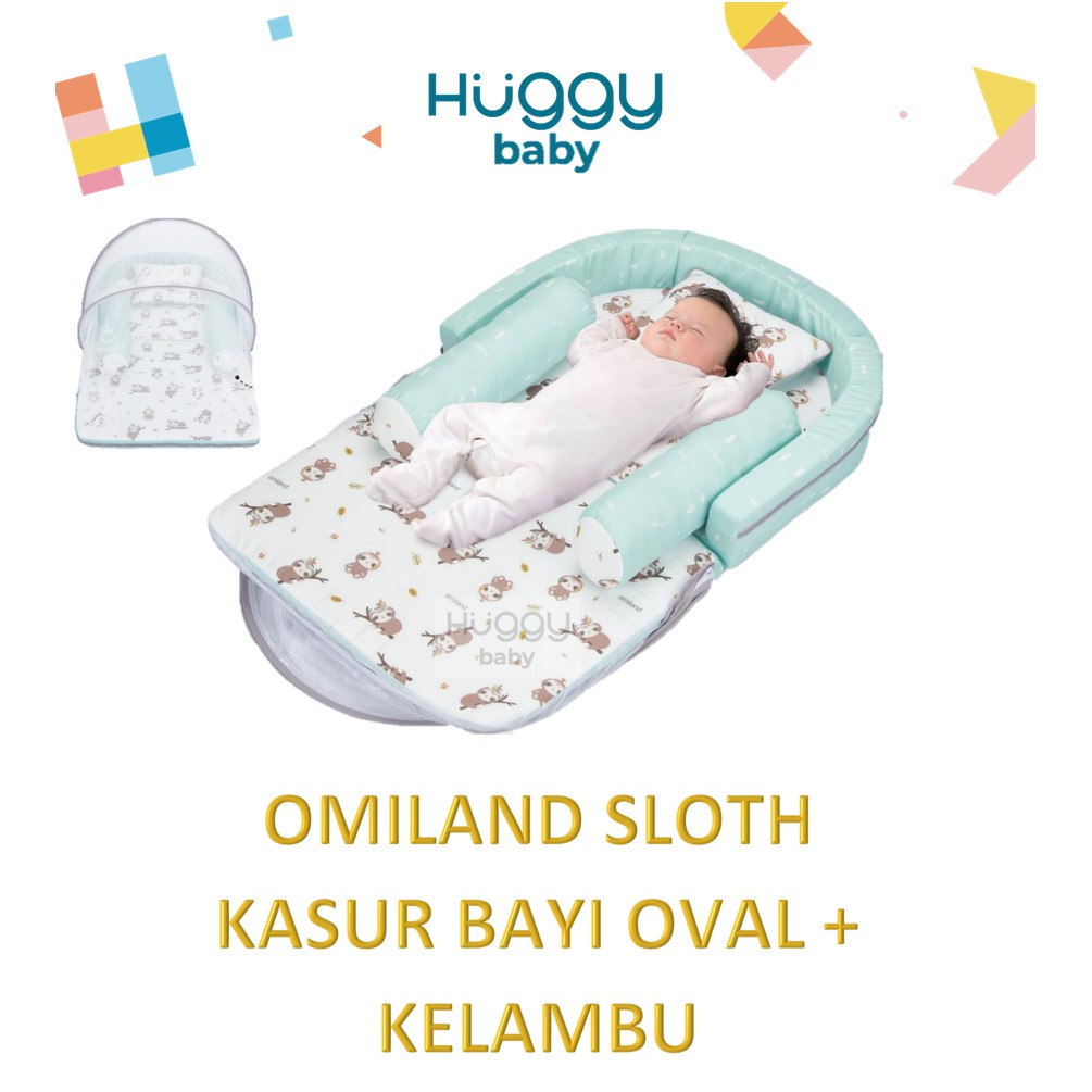 Omiland OB2115 Kasur Bayi Lipat Oval SLOTH Series