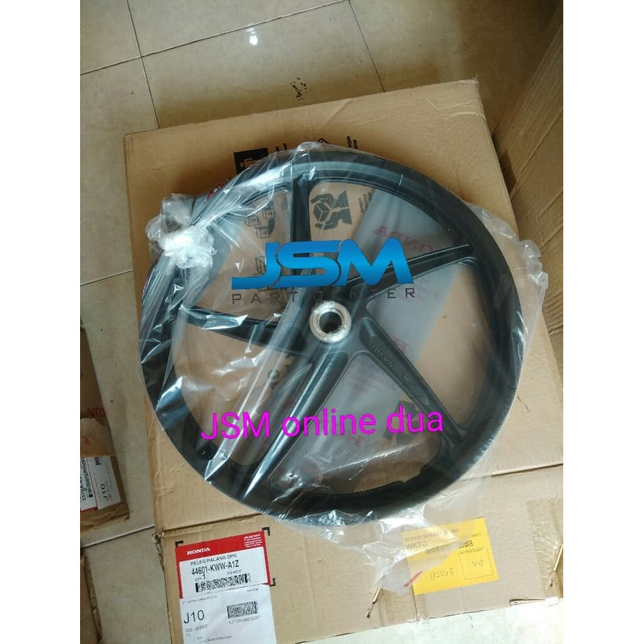44601-KWW-A1Z VELG RACING DEPAN REVO FI BLADE NEW REVO ABSOLUTE AHM ORI ORIGINAL