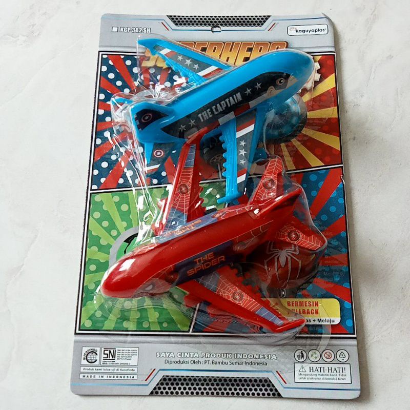 KGP 382 SH - Mainan Pesawat Super Hero isi 2pc KGP382SH