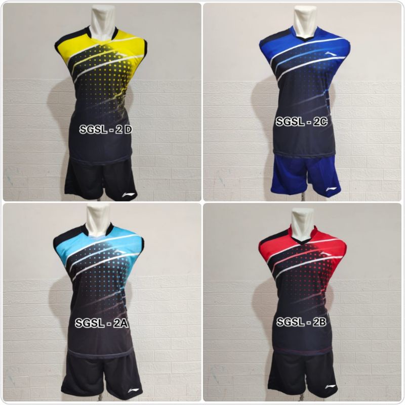 Singlet badminton Baju tanpa lengan Setelan badminton grosir murah