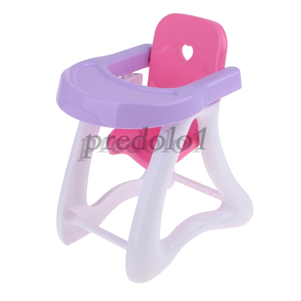 Nursery Room Furniture Decor ABS Dining High Chair Kids Pretend Play Toy