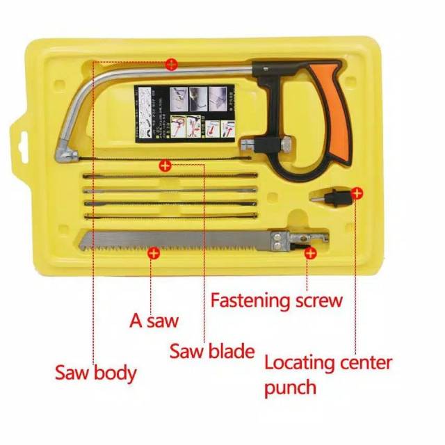 Gergaji Multifungsi Set 3 Way Blade Magic Saw Gergaji Kayu Besi Pipa