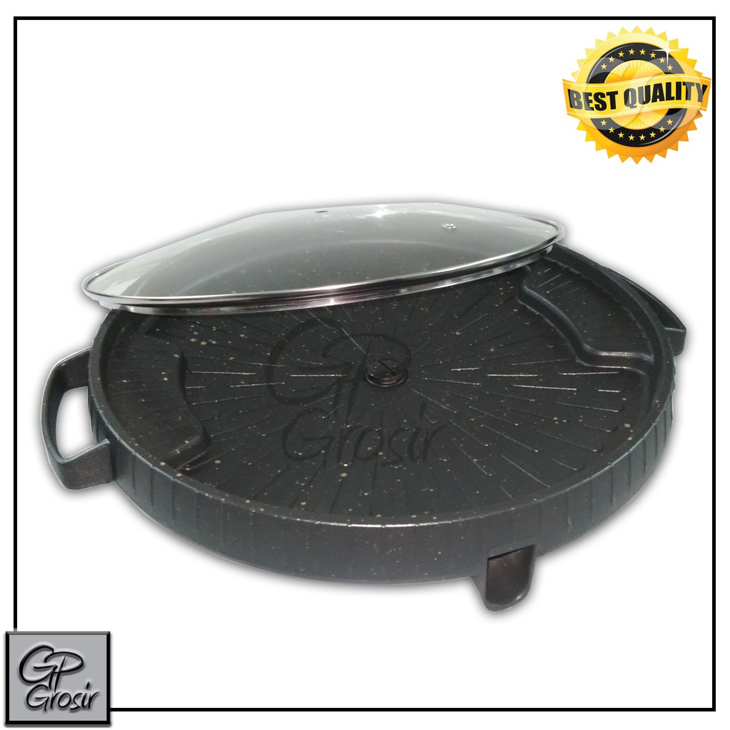 PANGGANGAN BULGOGI - BULGOGI BBQ GRILL PAN 32 CM + TUTUP KACA