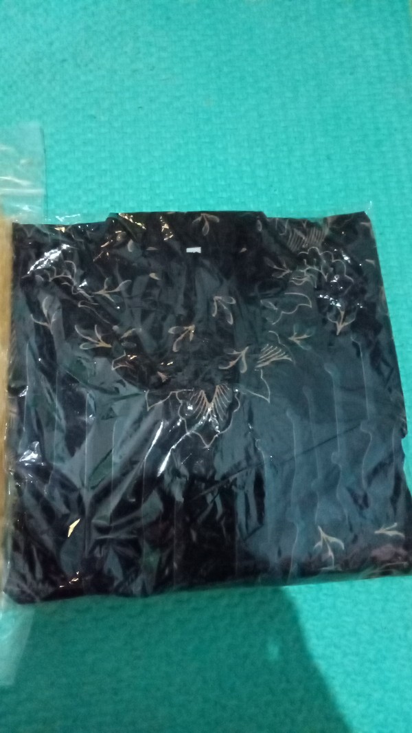 Peksi Biru Kemeja Batik Pria Modern Solo Atasan Batik By Kharis