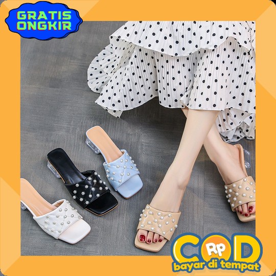 Sandal High Hells Wanita Import Sandal Hak Kaca Wanita Sandal Kelsey 3265-1 K Hils Kekinian Import S