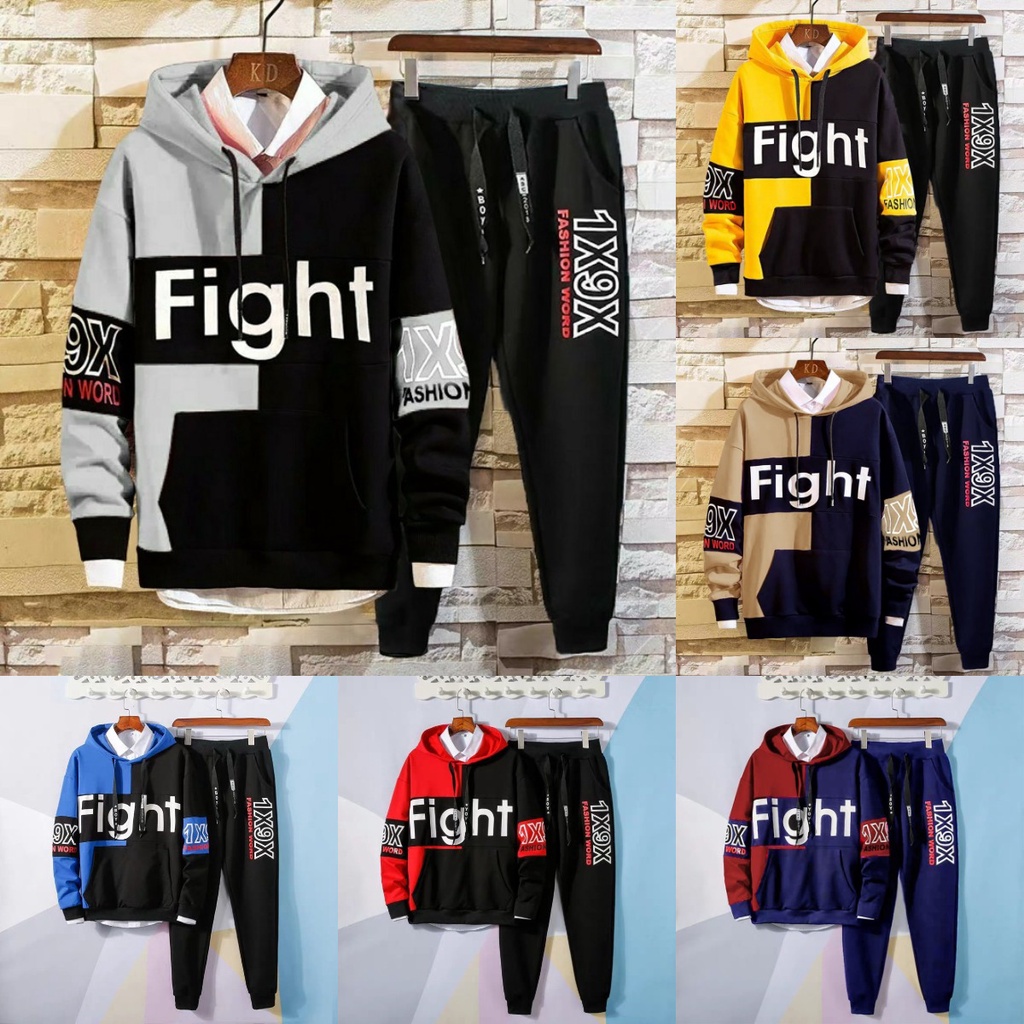 Asgard777 - STL.FIGHT / setelan keren / celana panjang pria / hoodie cowok