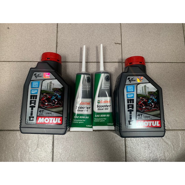 OLI MESIN VESPA MATIC MOTUL PAKET ENGINE 3V-IGET