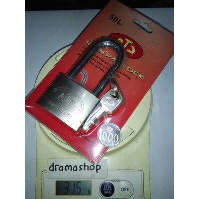 Gembok 50mm 50mm 50L 5 L long Panjang Iron Padlock ATS