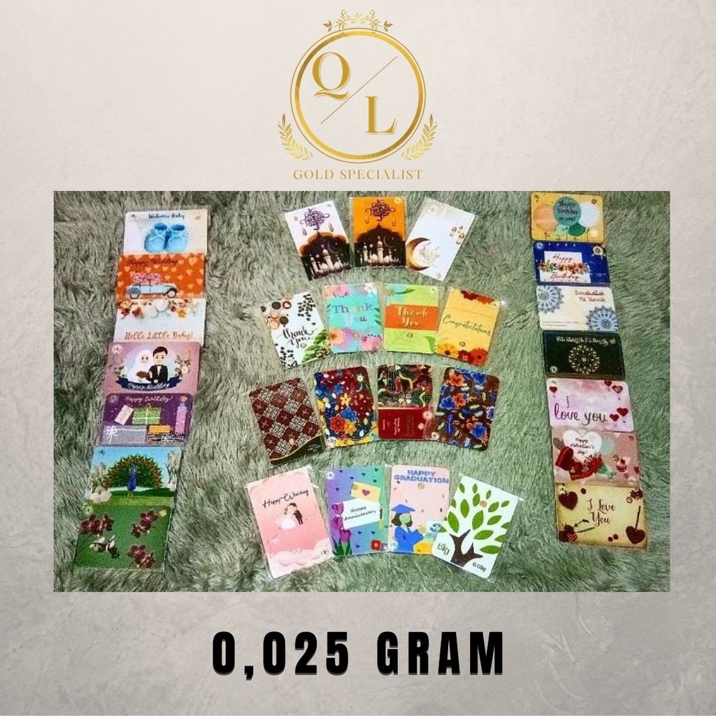 Logam Mulia LM Emasin Mini BIG Gold Emas 24K 0,025 | 0.025 gram - Gift Edition