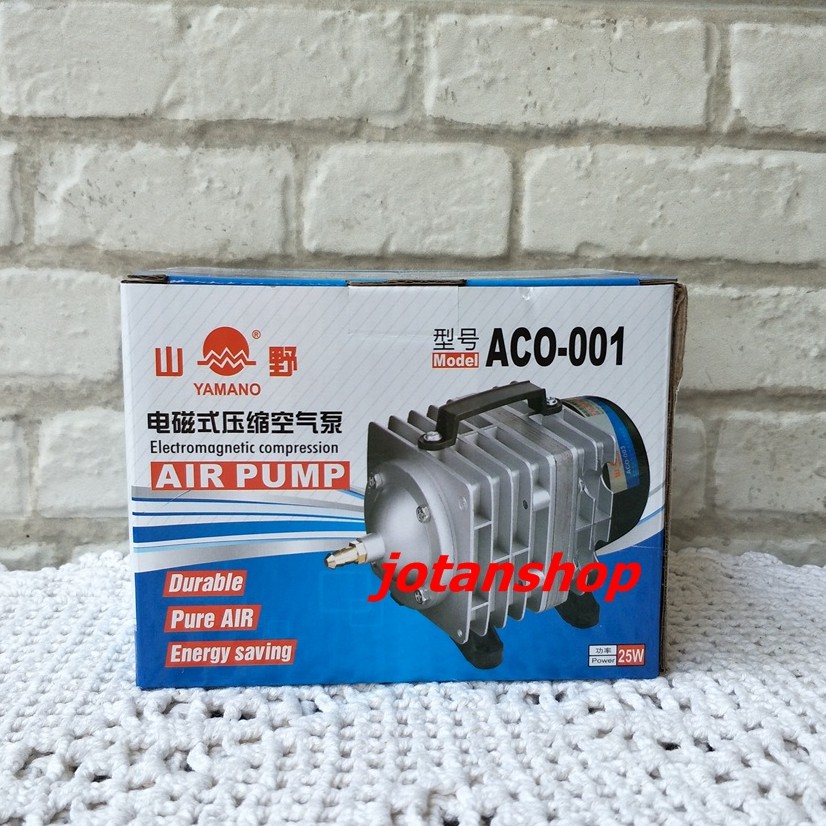 airpump Yamano ACO 001 aco001 mesin gelembung udara aerator kolam hidroponik aquarium air pump