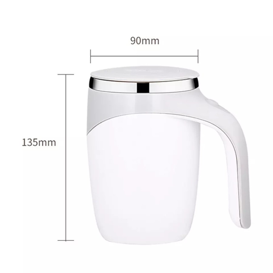 Gelas Aduk Otomatis Automatic Self-Stirring Mug 380 ml