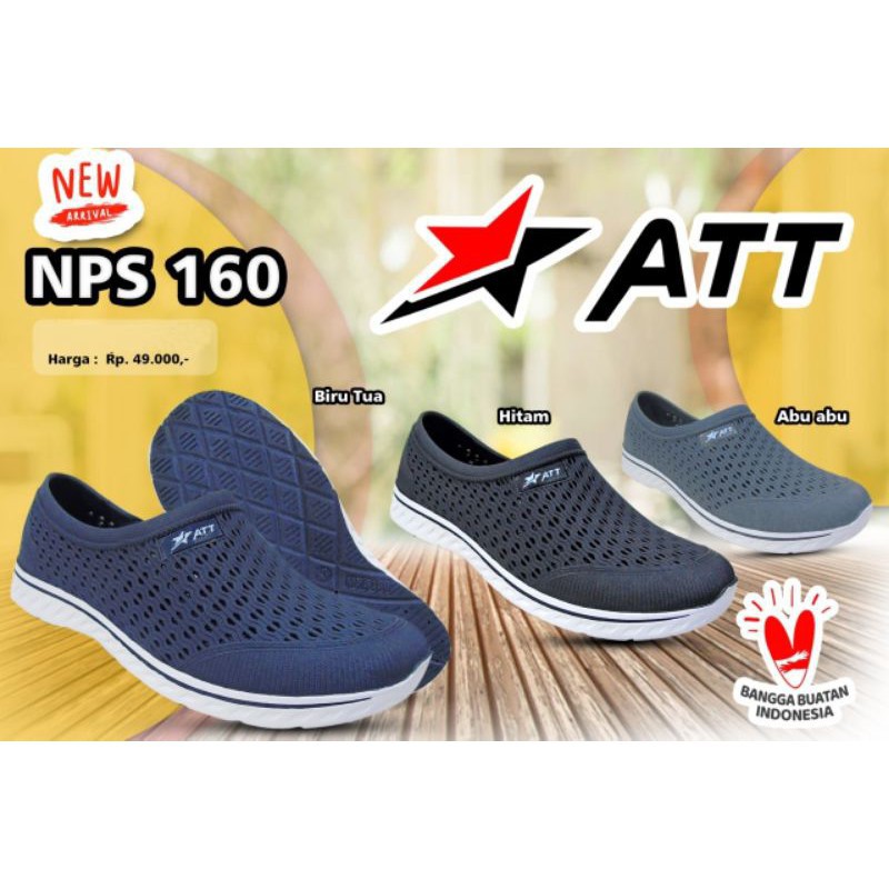 sogo ATT NPS 160 SEPATU KARET SLIP ON Sepatu Cowok Casual Anti Air Empuk Tidak Lecet Ringan