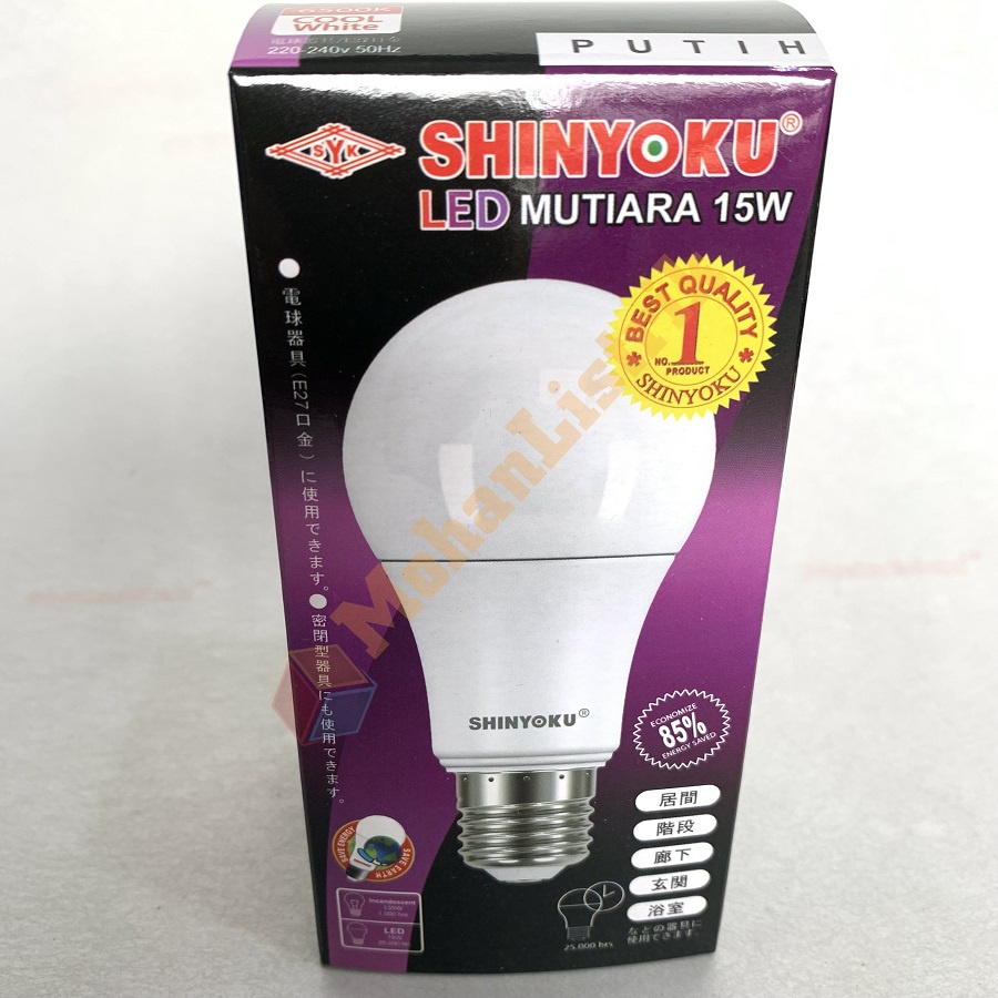 Lampu Led Shinyoku 15 Watt Bohlam Led 15W Bergaransi Putih