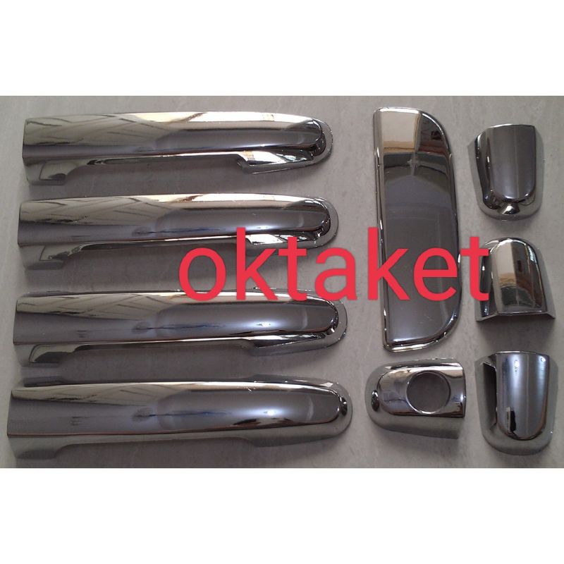 Cover handle Rush Terios lama old 2006 2010 2012 2017 hitam &amp; Chrome 5pcs