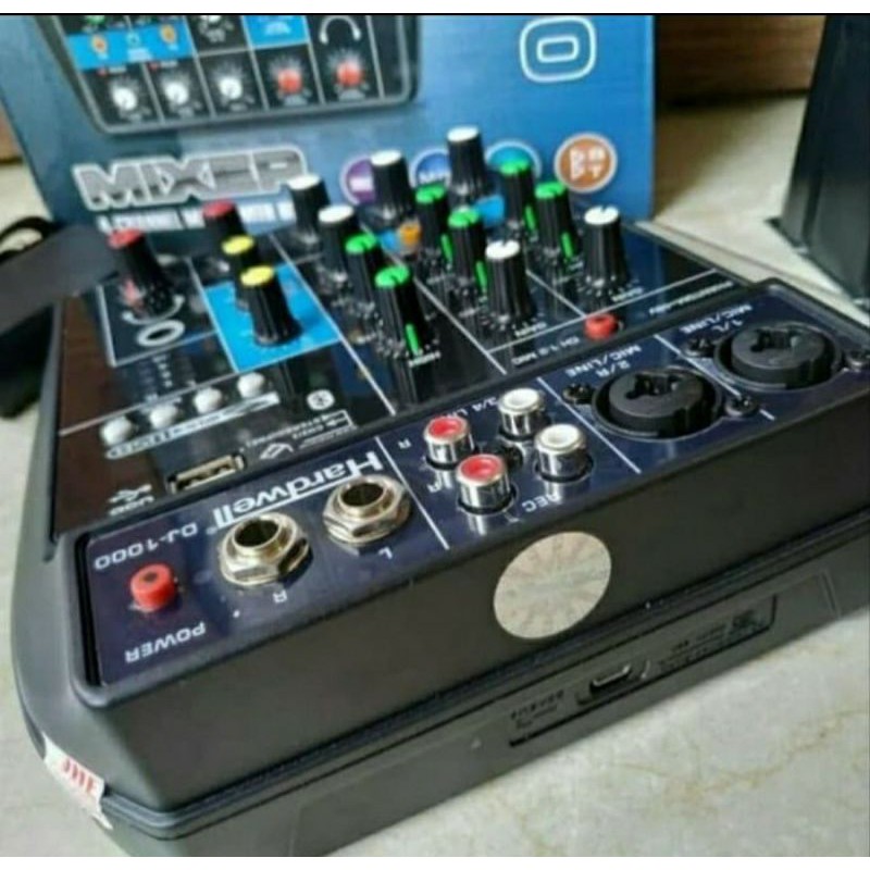 Mixer Audio Harwell DJ1000 Mixer 4 Channel With Usb Original