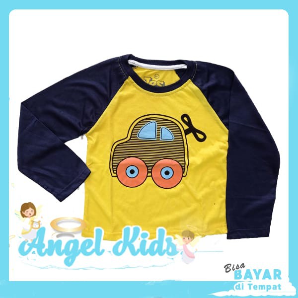 BAJU ANAK LAKI-LAKI / KAOS ANAK LAKI-LAKI ATASAN PANJANG MOBIL MAINAN 1 - 10 TAHUN