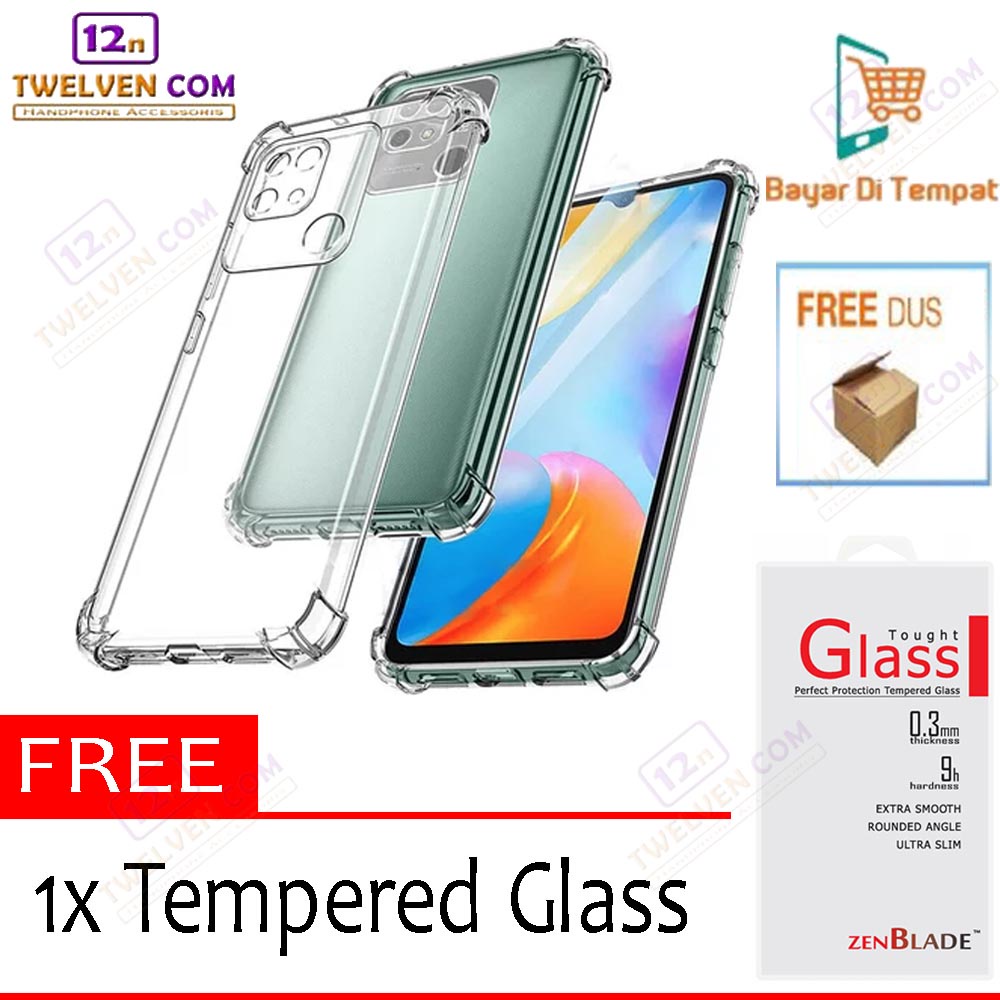 [FLASH SALE] Case Anti Crack Anti Shock Softcase Xiaomi Redmi 10c - Free Tempered Glass