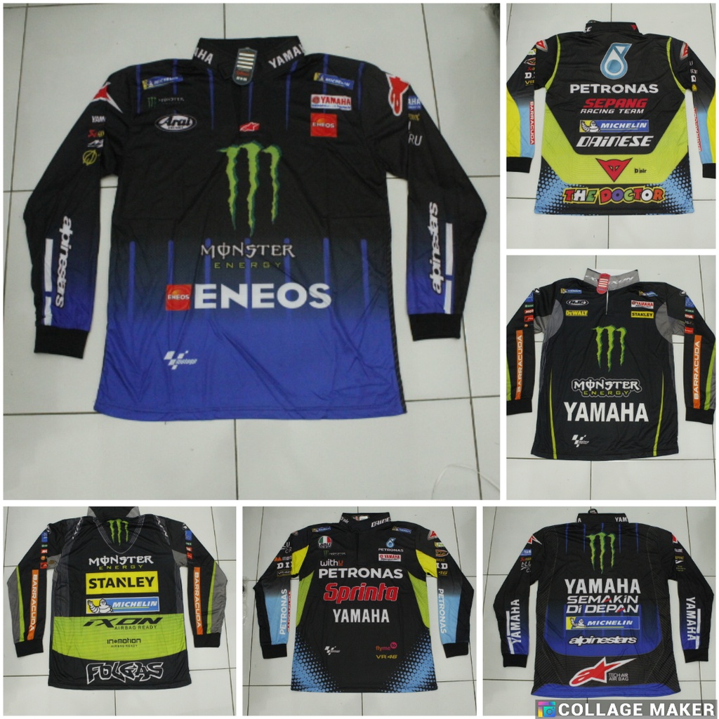 jersey baju motor cross/baju jersey dewasa dunhil/baju team yamaha dewasa