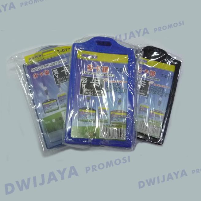 

Hot Sales ID Card Holder Karet 2 Slot + Yoyo ID Doff : 1 SET, paket order 10 set ,,