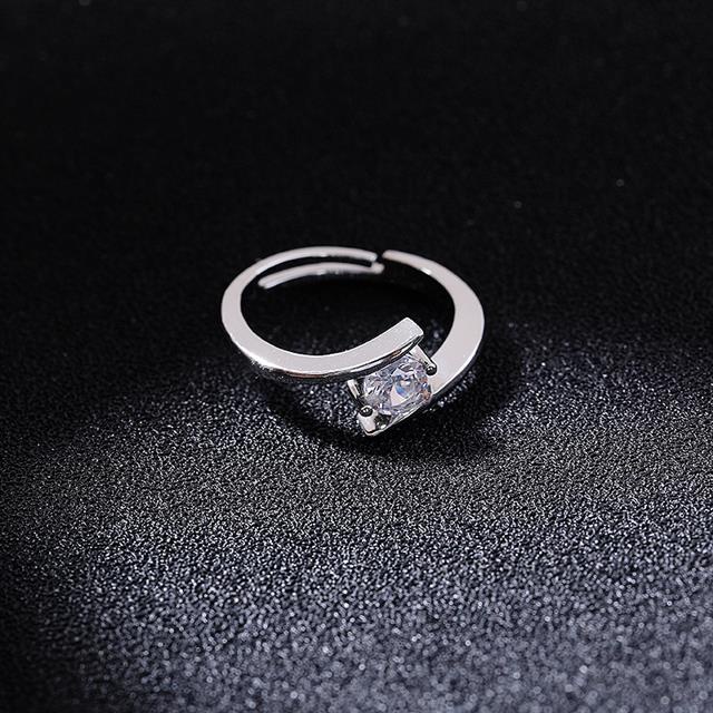 Korea simulasi zircon cincin nasib dewi trendy cincin wanita hadiah pasangan