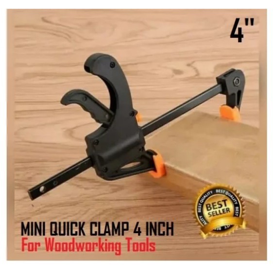 Quick Clamp 4 Inch Catok Klem F Mini Alat Clamp Catok Kayu Quick Release