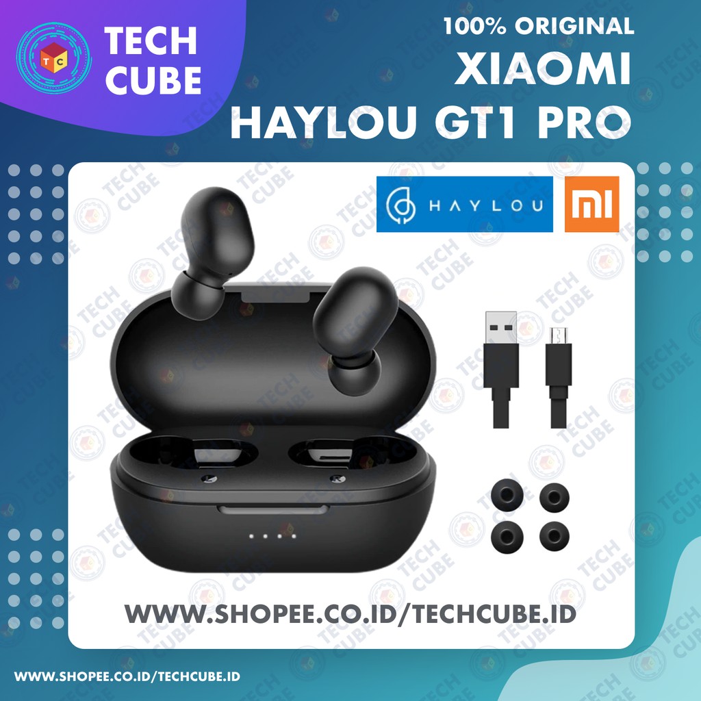 Haylou GT1 Pro TWS Wireless Earphone Bluetooth 5.0 Touch | Shopee Indonesia