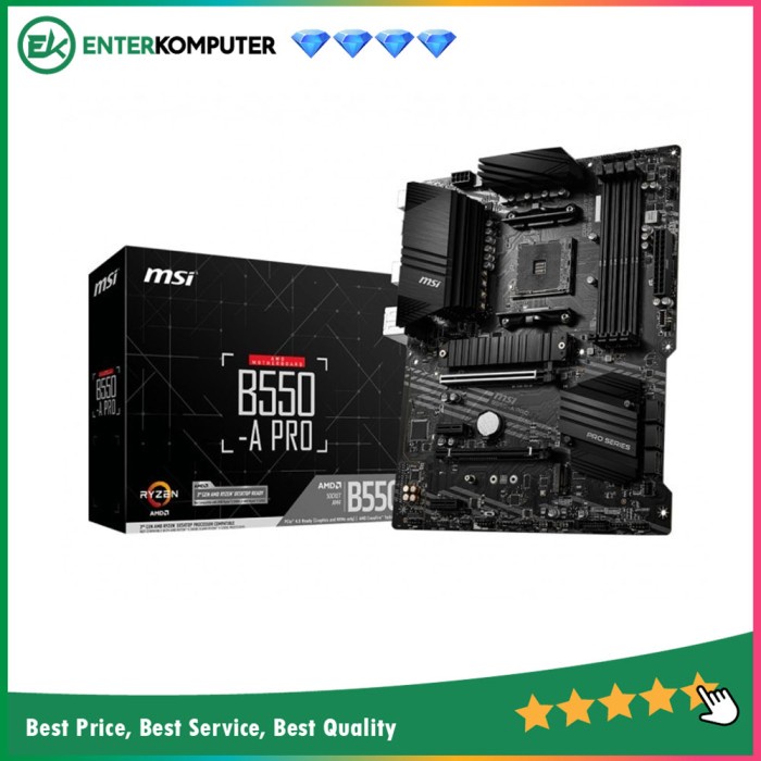 MSI B550-A Pro (AM4, AMD Promontory B550, DDR4, USB3.2, SATA3)